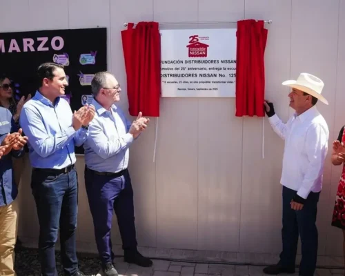 Fundación Distribuidores Nissan inaugura escuela No.125 en Navojoa, Sonora