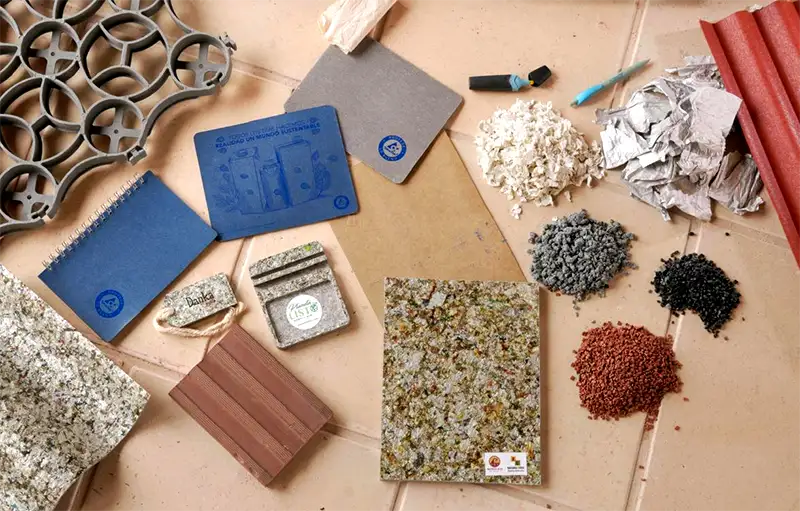 Productos fabricados con envases Tetra Pak reciclados