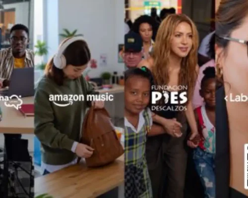 Estudiante usando computadora portátil AWS Entrena Latinas